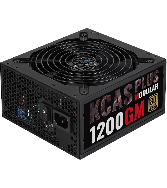 Блок питания Aerocool/Formula 1200W Retail KCAS PLUS 1200GM, 80 PLUS Gold, ATX v2.4, модульный, fan 14cm, 8x PCI-E [6+2-Pin], 10x SATA, 6x MOLEX