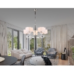 Люстра Ambrella light LH71321/5 SN/WH никель/белый E14/5 max 40W D700*850, фото8