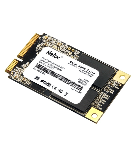 Накопитель SSD Netac N5M, 128Gb, mSATA, R/W 560/520