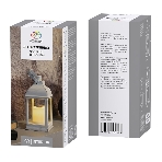 Декоративный фонарь Neon-night со свечкой, белый корпус, размер 10.5х10.5х22,35 см, цвет теплый белый, фото5