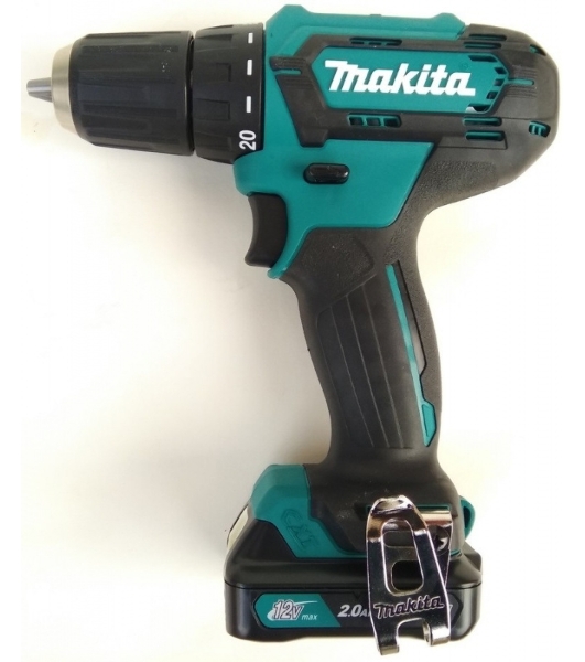 Дрель-шуруповерт Makita DF333DWAE, 12 В, 2 Ач, 30 Нм, щеточный