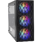 Компьютерный корпус Miditower ExeGate EVO-8243 (ATX, без БП, 2хUSB+1хUSB 3.0, черный, 3 вент. с RGb подсветкой, боковая панель - закаленное стекло), фото13