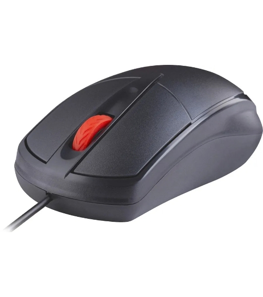 Мышь проводная Defender Icon MB-057 черный, 1000 dpi, USB, кнопки - 3