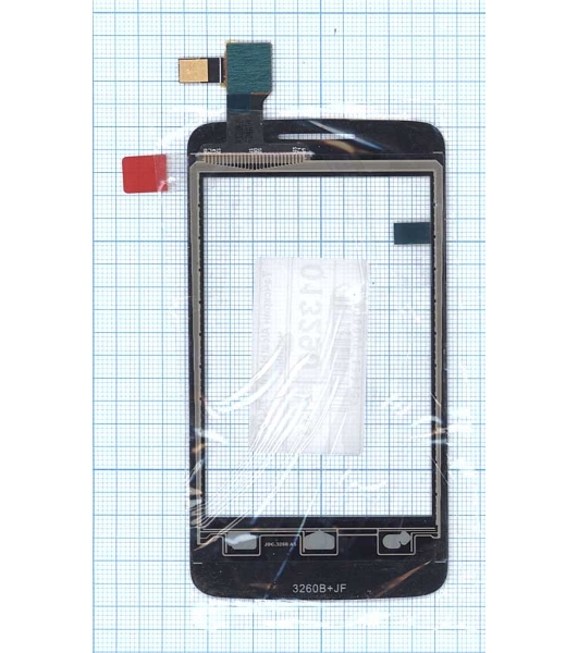 Сенсорное стекло (тачскрин) для Alcatel One Touch Tribe 3041D черное