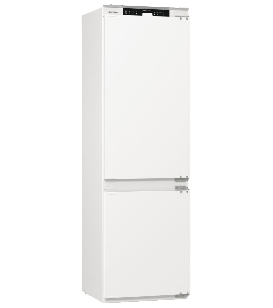 Встраиваемый холодильник Gorenje NRKI517141 белый двухкамерный 175/68 л морозилка снизу, No Frost
