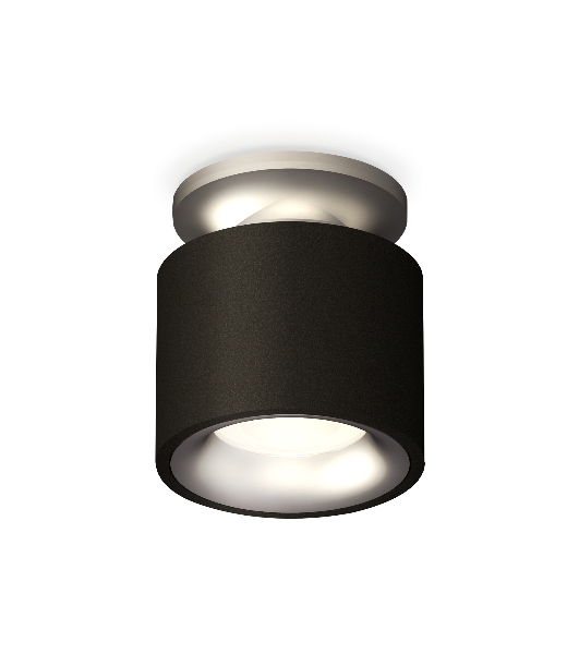 Светильник Ambrella Light XS7511101 SBK/MCH черный песок/хром матовый MR16 GU5.3 (N7928, C7511, N7013)