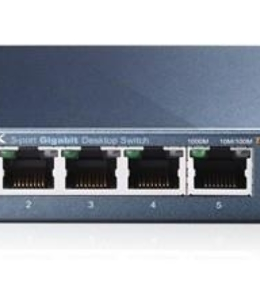Коммутатор TP-Link SOHO TL-SG105 5-port Desktop Gigabit Switch, 5 10/100/1000M RJ45 ports, metal case