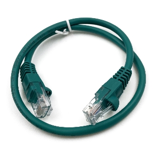 Патч-корд Buro cat.5e molded 0.5м зеленый RJ-45 (m)-RJ-45 (m)