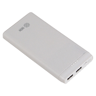 Портативный аккумулятор Cactus CS-PBFSMT-10000 10000mAh 2.1A 2xUSB белый