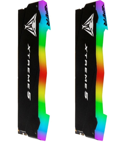 Оперативная память Patriot Viper Xtreme 5, DDR5, 32GB (2x16GB), 8000MHz, CL38, DIMM, с радиаторами, RGB, черный