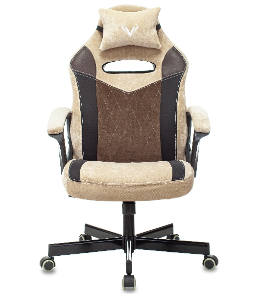 Кресло Бюрократ VIKING 6 KNIGHT BR FABRIC коричневый, ткань, 120 кг, механизм качания