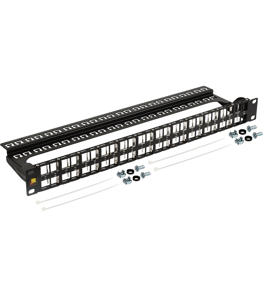 Патч-панель наборная Lanmaster LAN-PPC48OK-UTP 19' 1U 48xRJ45 UTP