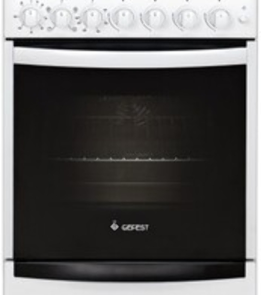Плита комбинированная Gefest ПГЭ 5102-02 0300 белый, конфорок 4 газовых, духовка 55 л, 50 см x 85 см x 58.5 см