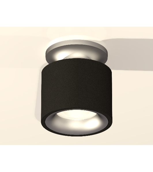 Светильник Ambrella Light XS7511101 SBK/MCH черный песок/хром матовый MR16 GU5.3 (N7928, C7511, N7013)