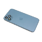 Задняя крышка (корпус) в сборе с рамкой для Apple iPhone 12 Pro Max синяя, фото 1