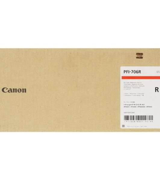 Картридж струйный Canon PFI-706 R красный для iPF8400/9400 (6687B001)