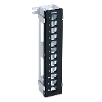 Модульная настенная патч-панель на 12 портов Hyperline PPWBL-12 для модулей Keystone Jack, с подставкой, фото3