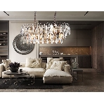Светильник Ambrella light TR5259/10 CH/CL хром/прозрачный E27*10 max 40W 800*300*270, фото7