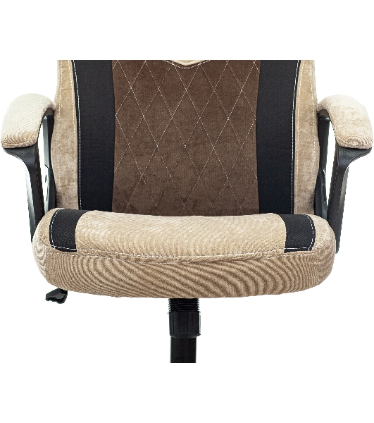 Кресло Бюрократ VIKING 6 KNIGHT BR FABRIC коричневый, ткань, 120 кг, механизм качания