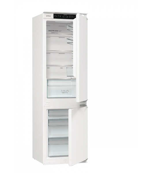 Встраиваемый холодильник Gorenje NRKI517141 белый двухкамерный 175/68 л морозилка снизу, No Frost