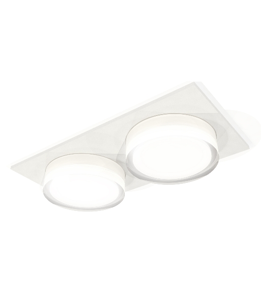 Комплект встраиваемого светильника Ambrella light XC7635043 SWH/FR/CL белый песок/белый матовый/прозрачный MR16 GU5.3 (C7635, N7160)