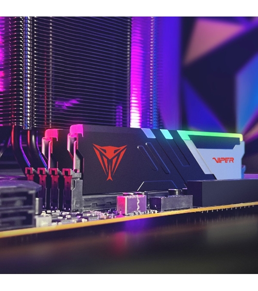 Оперативная память Patriot Viper Venom, DDR5, 32GB (2x16GB), 5600MHz, CL36, DIMM, с радиаторами, RGB, черный