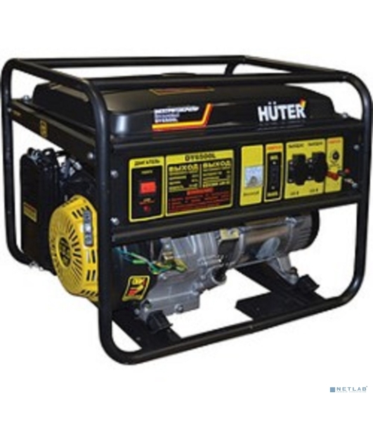 Электрогенератор бензиновый Huter DY6500L, 5.5 кВт, 71 дБ, 74.5 кг