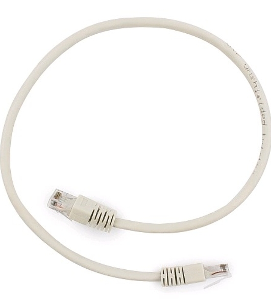 Патч-корд UTP Cablexpert cat.6, 0.5м, литой, многожильный, серый