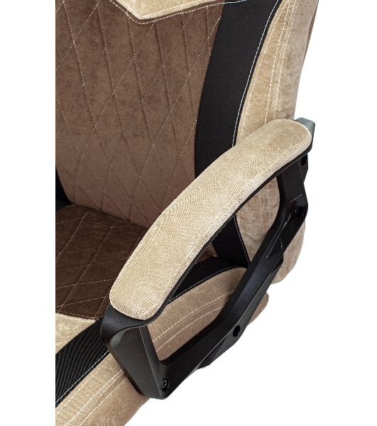 Кресло Бюрократ VIKING 6 KNIGHT BR FABRIC коричневый, ткань, 120 кг, механизм качания