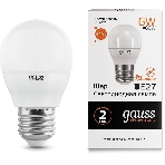 Лампа cветодиодная Gauss LED Elementary Globe 6W E27 2700K Арт.LD53216, фото3