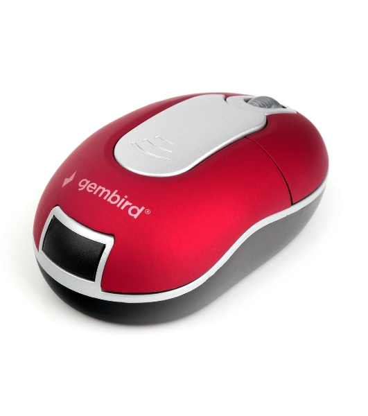 Мышь беспроводная Gembird MUSW-605 красный, 1200 dpi, радиоканал, USB, кнопки - 3