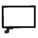 Сенсорное стекло (тачскрин) для Lenovo Miix 520-12IKB, черное, фото2