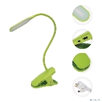 Светильник настольный Click 4Вт, LED, 4000К, диммируемый 3 ступени, заряжаемый, на прищепке, зеленый REXANT, фото5