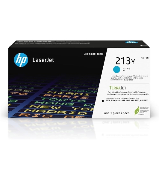 Картридж лазерный HP 213Y Голубой Extra High Yield Original LaserJet Toner Cartridge