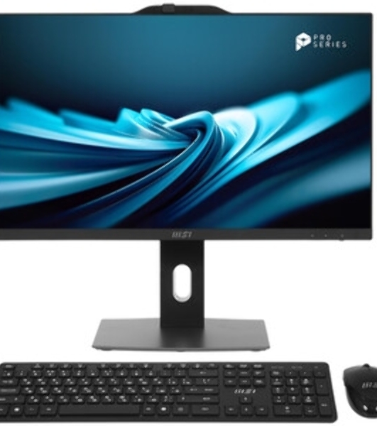 Моноблок MSI Pro AP242P 14M-662XRU 23.8' Full HD i3 14100 (3.5) 16Gb SSD 512Gb UHDG 730 noOS GbitEth WiFi BT 120W клавиатура мышь Cam черный 1920x1080 (9S6-AE0621-834)