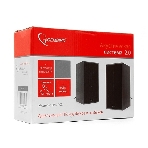 Акустическая система Gembird SPK-203, черный МДФ,2х3 Вт, регулятор громкости, USB, фото2