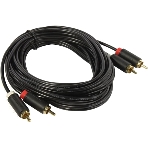 Кабель Vention аудио 2RCA M/2RCA M - 3 м черный, фото 1
