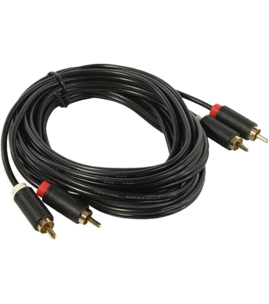 Кабель Vention аудио 2RCA M/2RCA M - 3 м черный