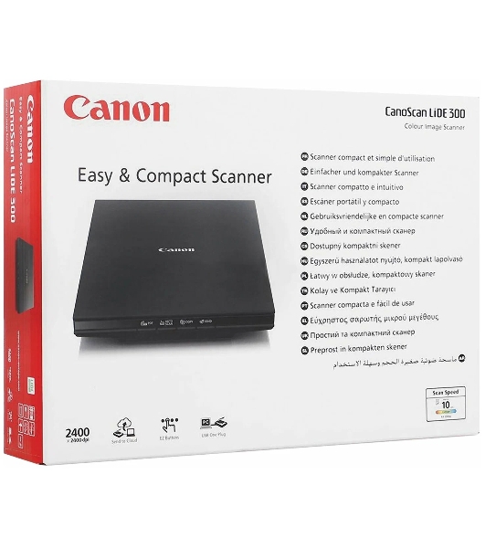 Планшетный сканер Canon CanoScan LiDE 300 (Hi-Speed USB 2.0, A4/Letter (216 x 297 мм), 2400 x 4800 точек на дюйм)