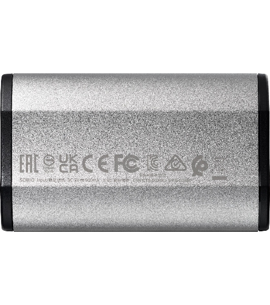 Внешний SSD ADATA SD810, 4Tb, USB 3.2 Gen 2x2 Type-C, R/W 2000/2000, серебристый