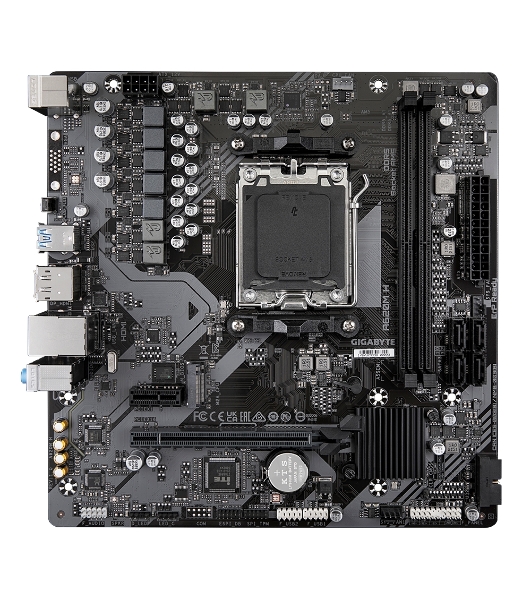 Материнская плата Gigabyte A620M H (V1.2/V2.0), SocketAM5 AMD A620 2xDDR5 mATX AC`97 8ch(7.1) GbLAN RAID+VGA+HDMI
