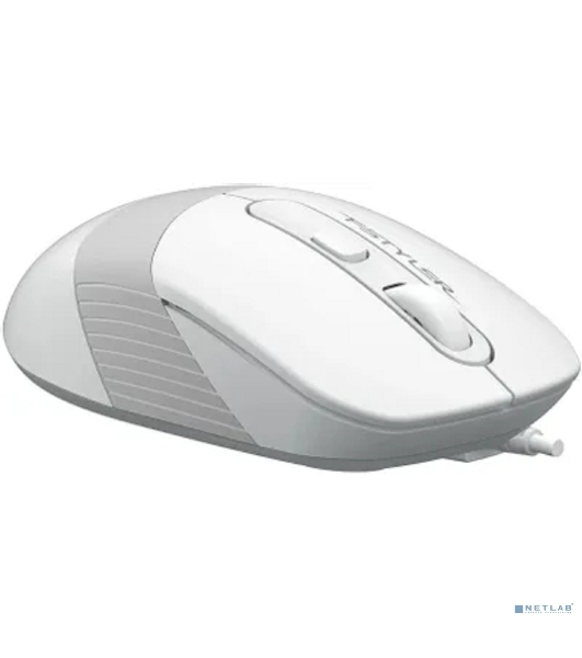 Мышь проводная A4Tech Fstyler FM10S белый/серый, 1600 dpi, USB, кнопки - 4