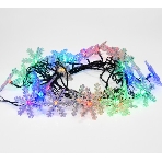 Гирлянда светодиодная Neon-night Снежинки большие 5м, 20LED, IP20, прозрачный провод, свечение мульти (RG/RB), мигание, 230В, фото6