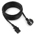 Кабель питания Cablexpert PC-186-1-5M, 5м, Schuko- C13, 3x1кв.мм, черный, с заземлением, пакет, фото 1