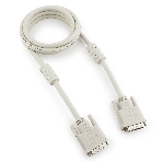 Кабель DVI-D single link Gembird/Cablexpert CC-DVI-6C, 19M/19M, 1.8м, серый, экран, феррит.кольца, пакет, фото 1