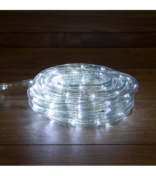 Дюралайт Neon-night LED, фиксинг (2W), 24 LED/м, белый, 25 м