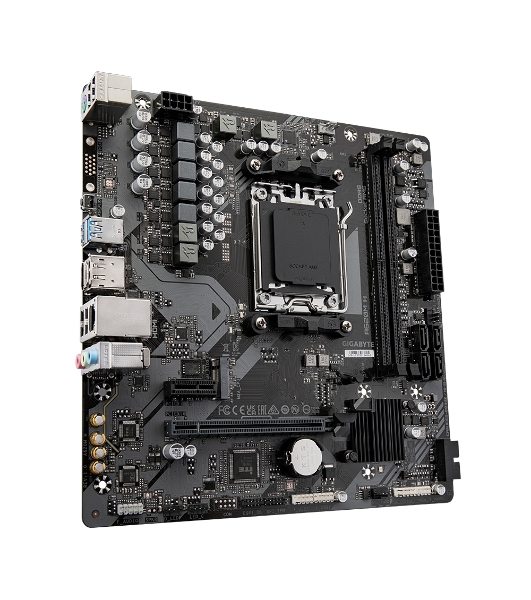 Материнская плата Gigabyte A620M H (V1.2/V2.0), SocketAM5 AMD A620 2xDDR5 mATX AC`97 8ch(7.1) GbLAN RAID+VGA+HDMI