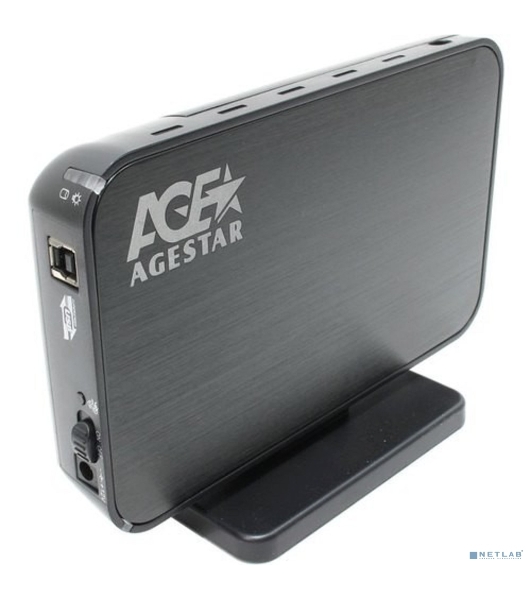 Внешний корпус для HDD AgeStar 3UB3A8-6G SATA II пластик/алюминий черный 3.5'
