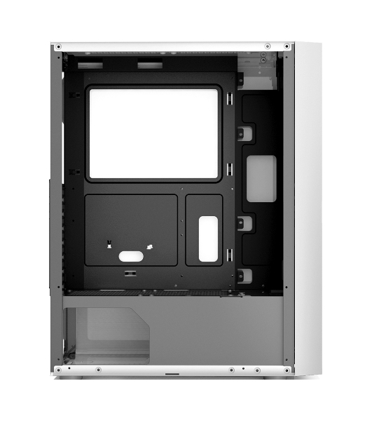 Компьютерный корпус без блока питания PCCOOLER MA100 MESH WH, Mesh Mid Tower, White, TG, 0.4 SPCC, 3x120мм ARGb ATX, mATX, mITX 160/310/180мм 2x2.5', 2x3.5', 7xPCI 1xUSB-A 3.0, 2xUSB-A 2.0 360x200x446mm