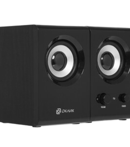 Акустическая система Oklick OK-160 2.0 черный 6Вт